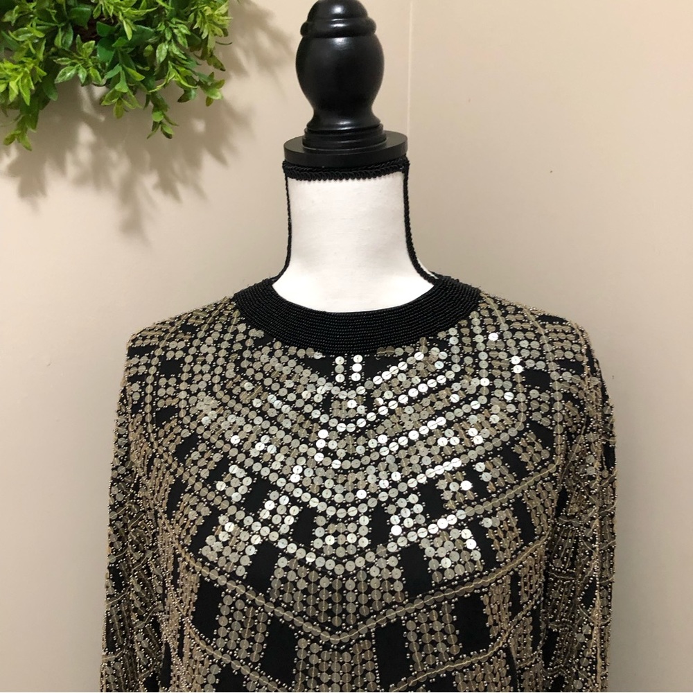 Neiman Marcus Beaded/Sequin Tunic